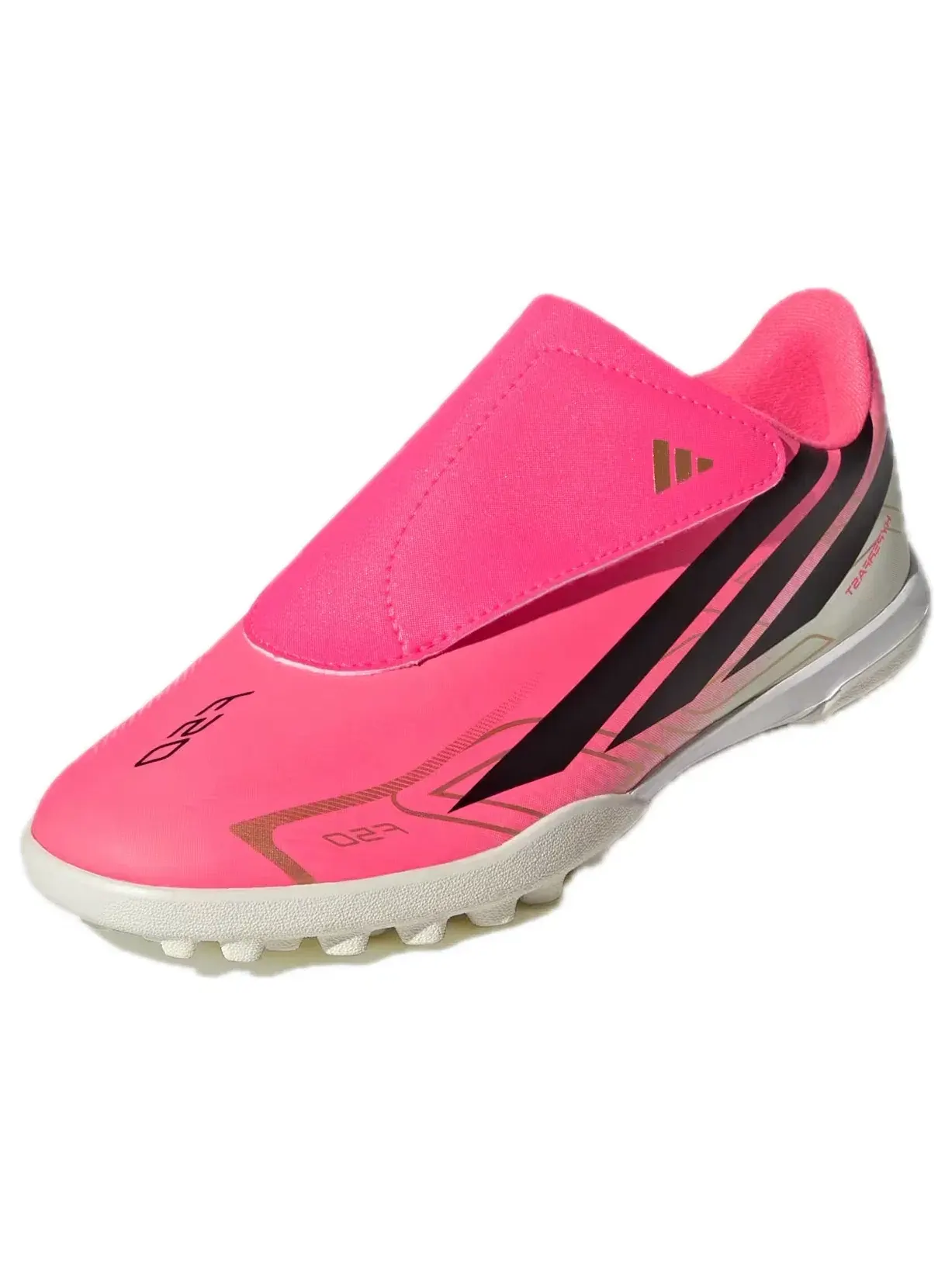 Детские бутсы для футбола с липучкой F50 Hyperfast Road To Glory Pack Adidas — изображение 3 из 6, розовый