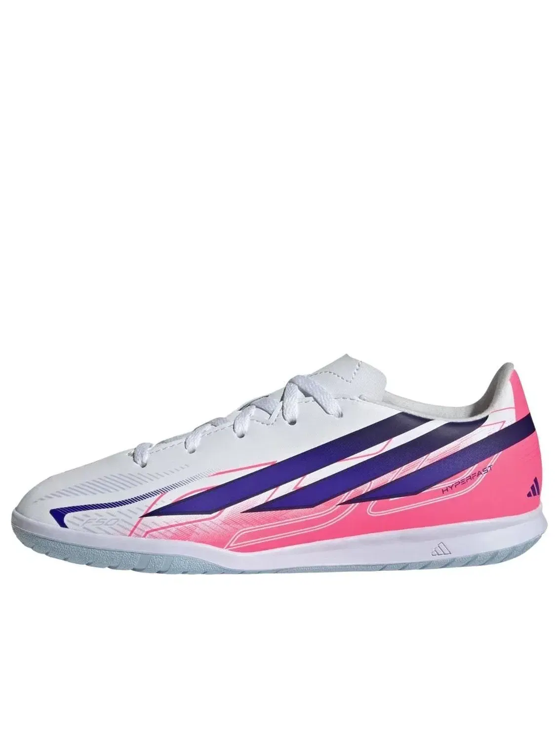 Детские кроссовки для футбола с шнуровкой F50 Hyperfast Adidas — изображение 1 из 5, белый