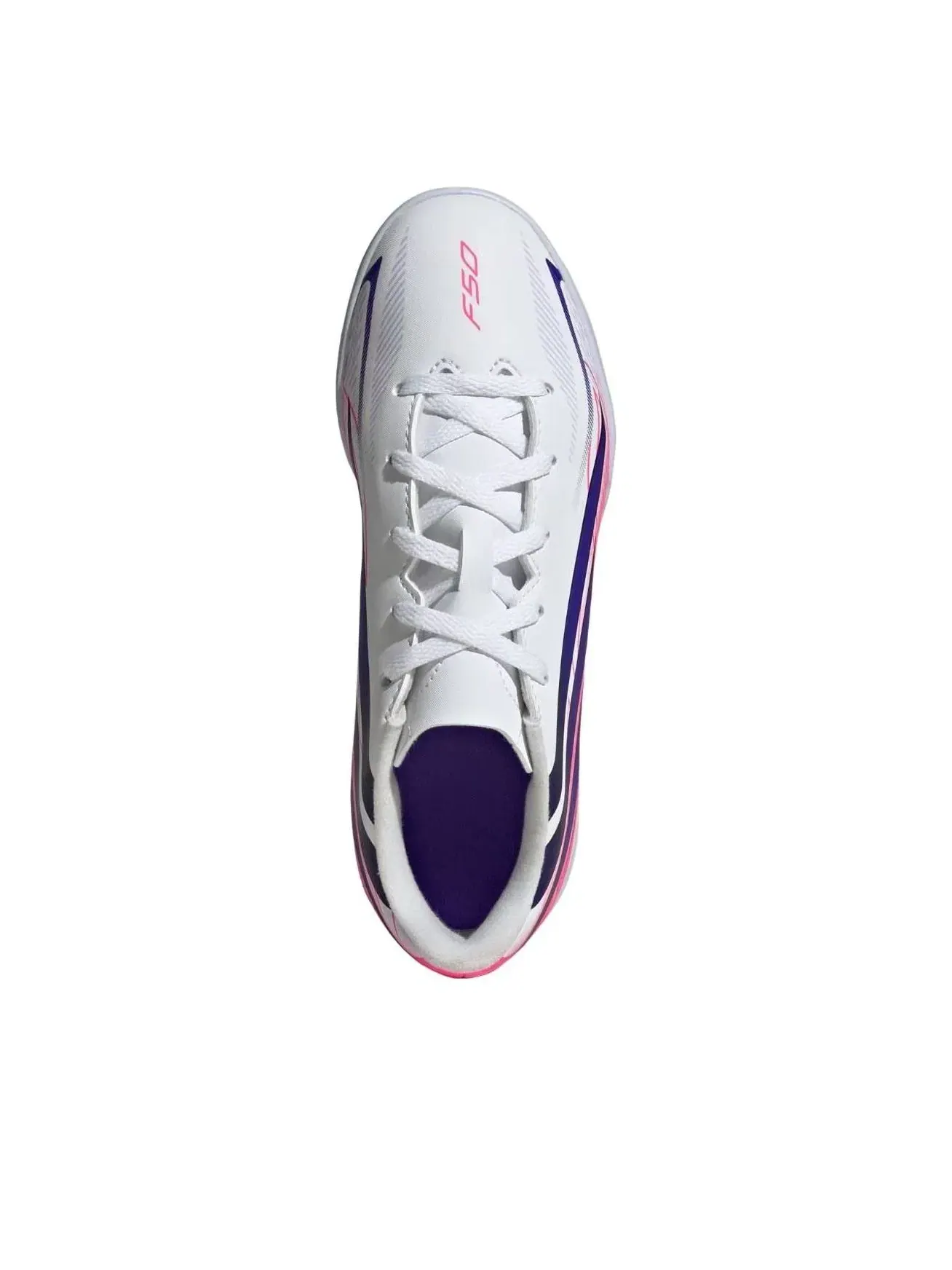 Детские кроссовки для футбола с шнуровкой F50 Hyperfast Adidas — изображение 2 из 5, белый