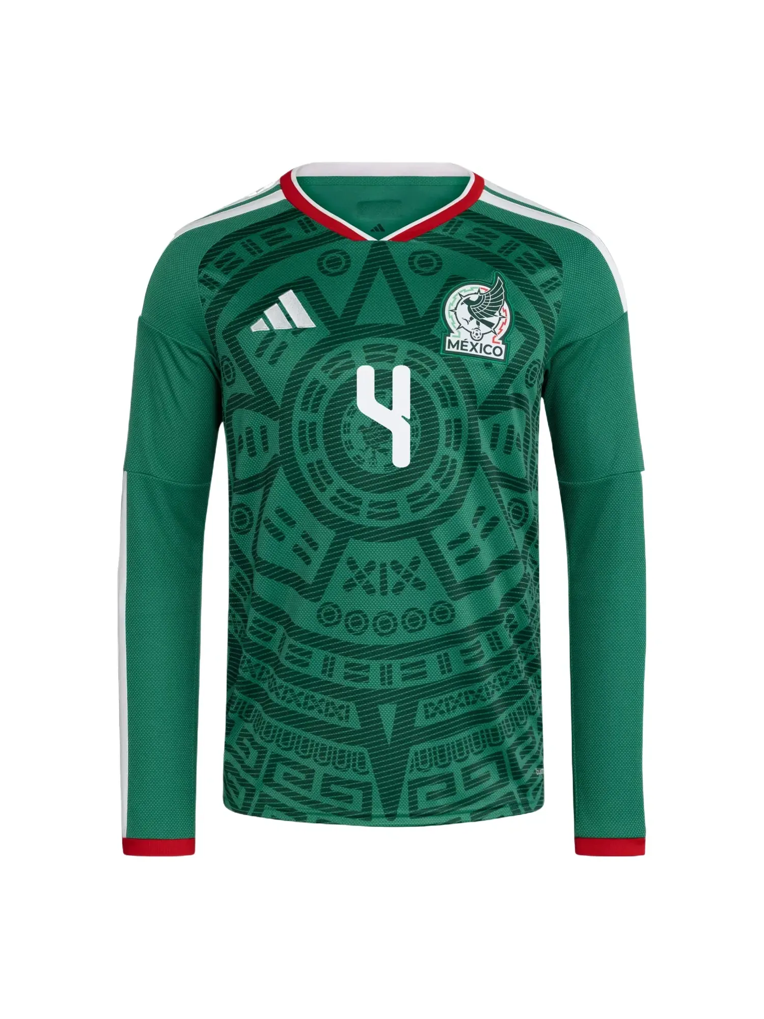 Мужская футболка с длинным рукавом Mexico 26 Home Julian Alvarez Adidas — 1