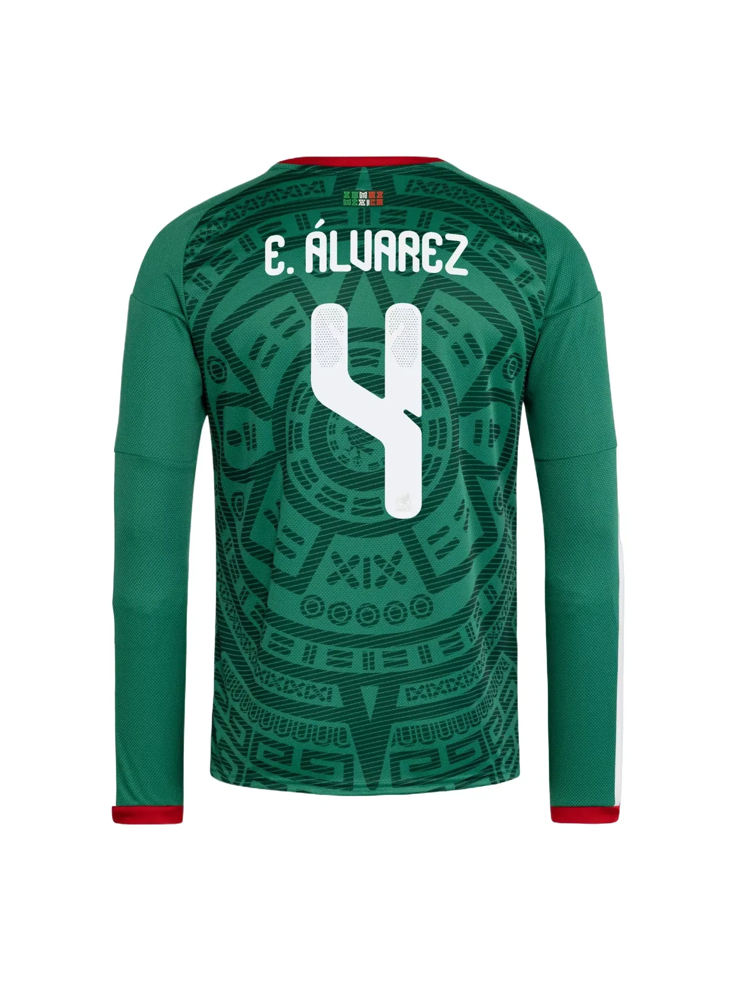 Мужская футболка с длинным рукавом Mexico 26 Home Julian Alvarez Adidas — 2