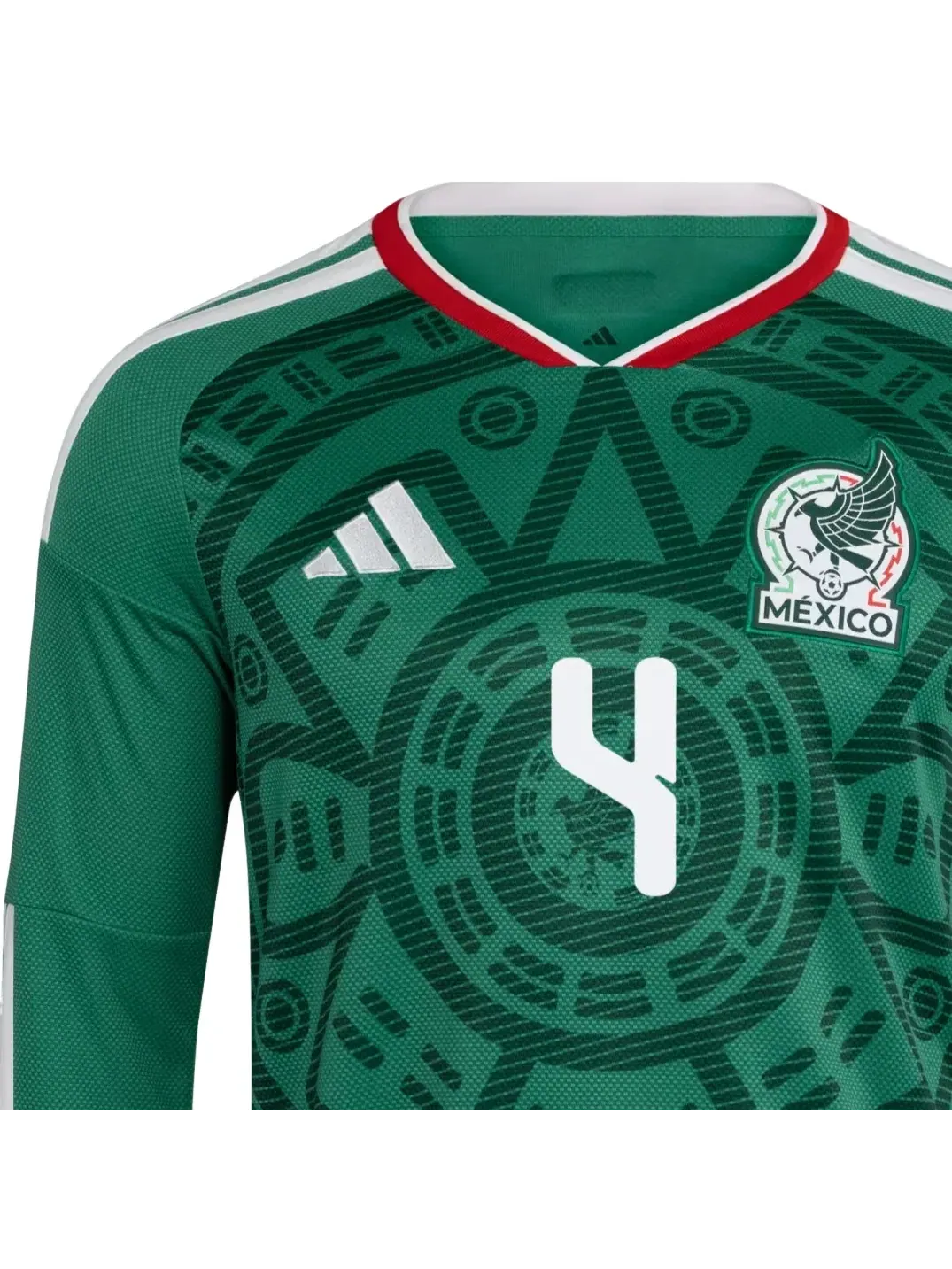 Мужская футболка с длинным рукавом Mexico 26 Home Julian Alvarez Adidas — 4