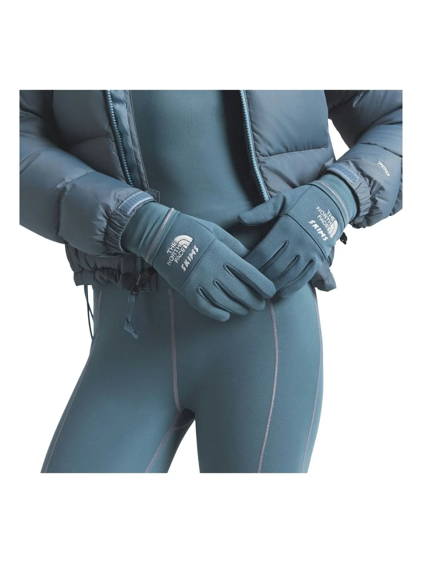 (WMNS) Перчатки The North Face x SKIMS FW25 'Kyanite' — изображение 2 из 2, кианита