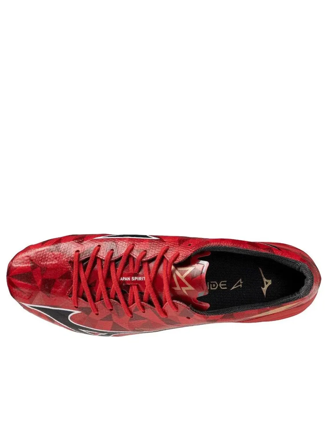 Мужские футбольные бутсы с шнуровкой Alpha II Japan Ruby Red Black Mizuno — изображение 3 из 4, красный
