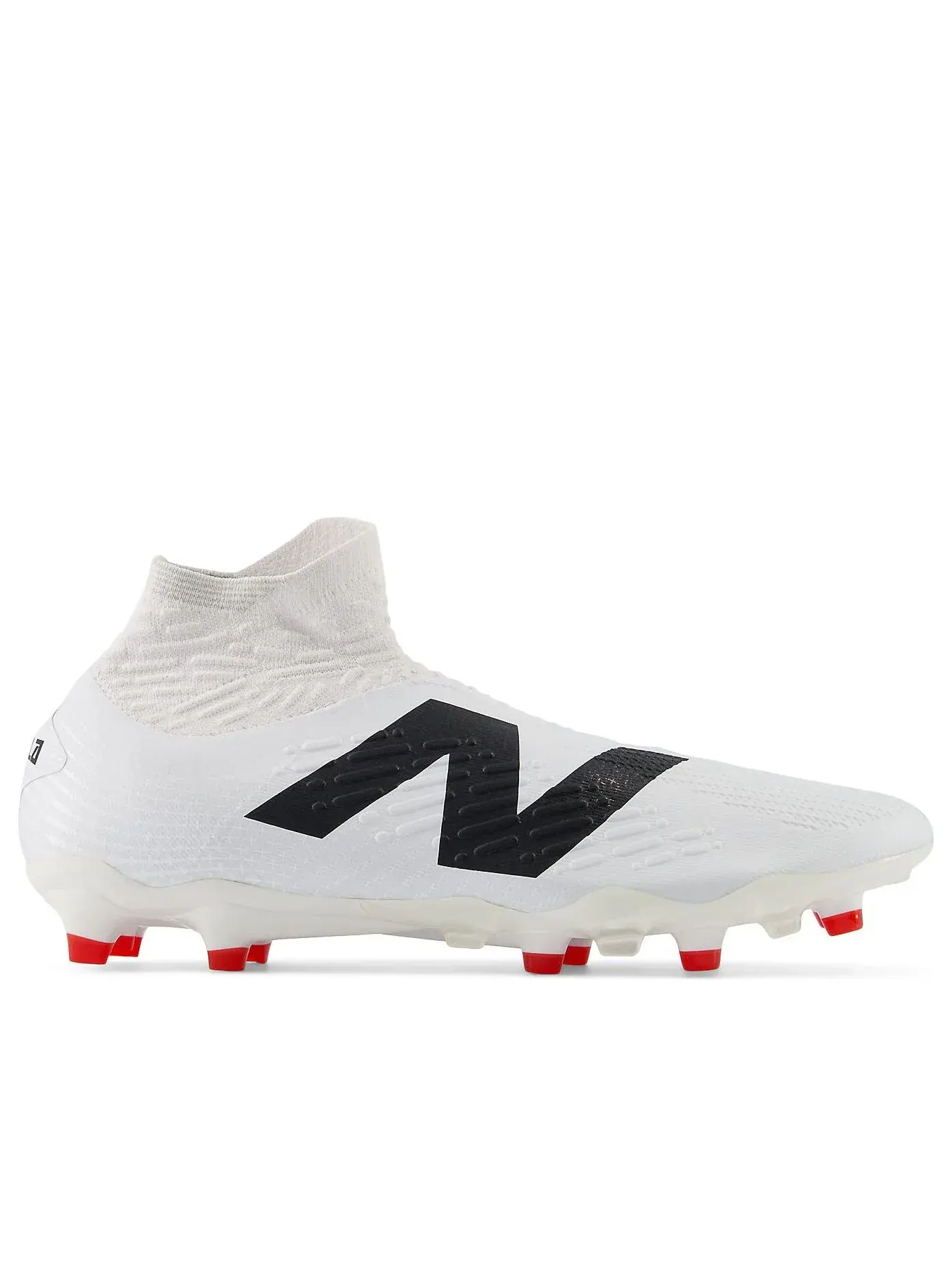 Бутсы футбольные New Balance Tekela Pro FG v4+ 'White Black True Red' — изображение 2 из 5, белый