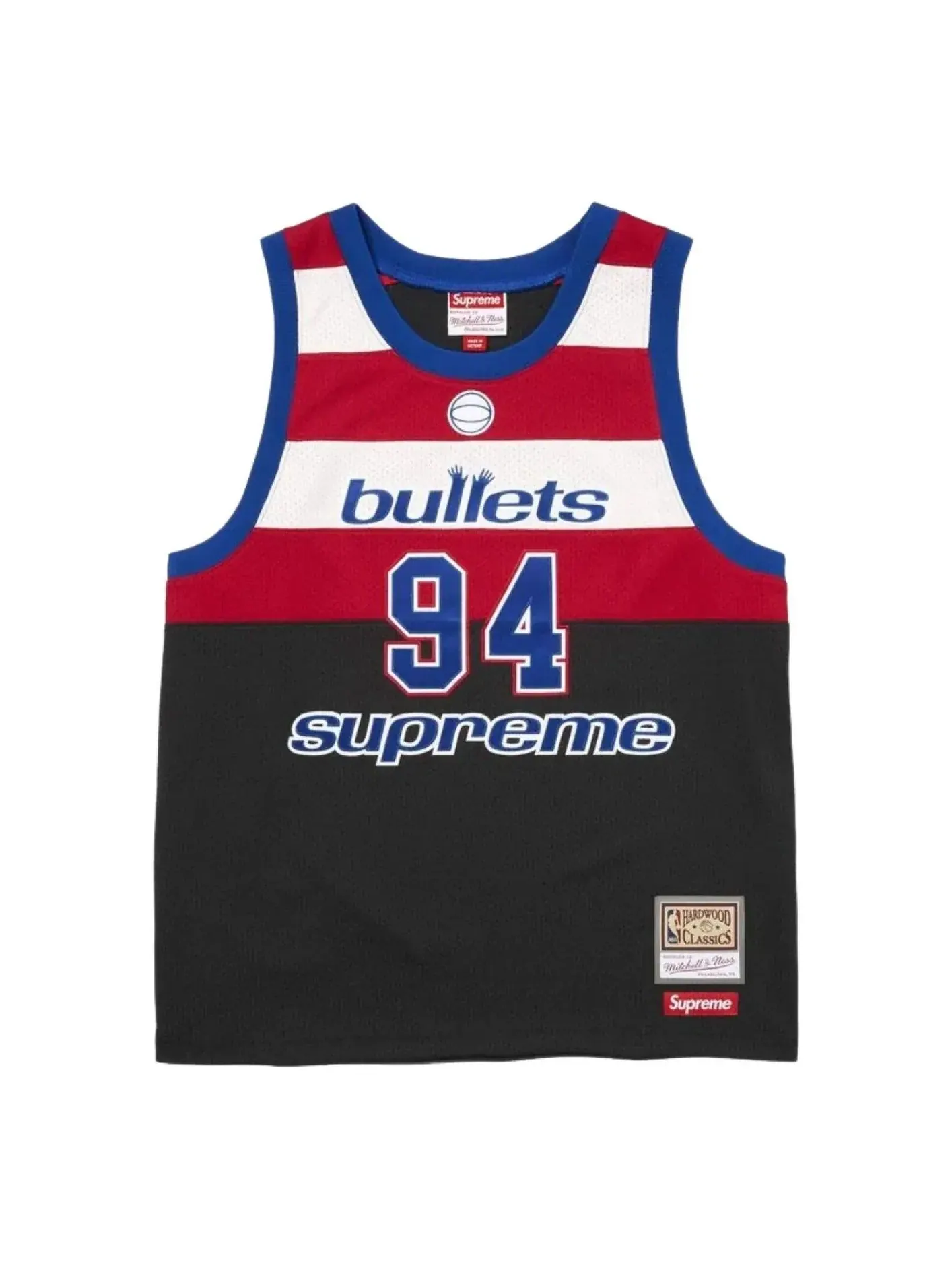 Баскетбольная майка Supreme x Mitchell & Ness SS26 Teams, черная, SUP-SS26-284-BLK — 1