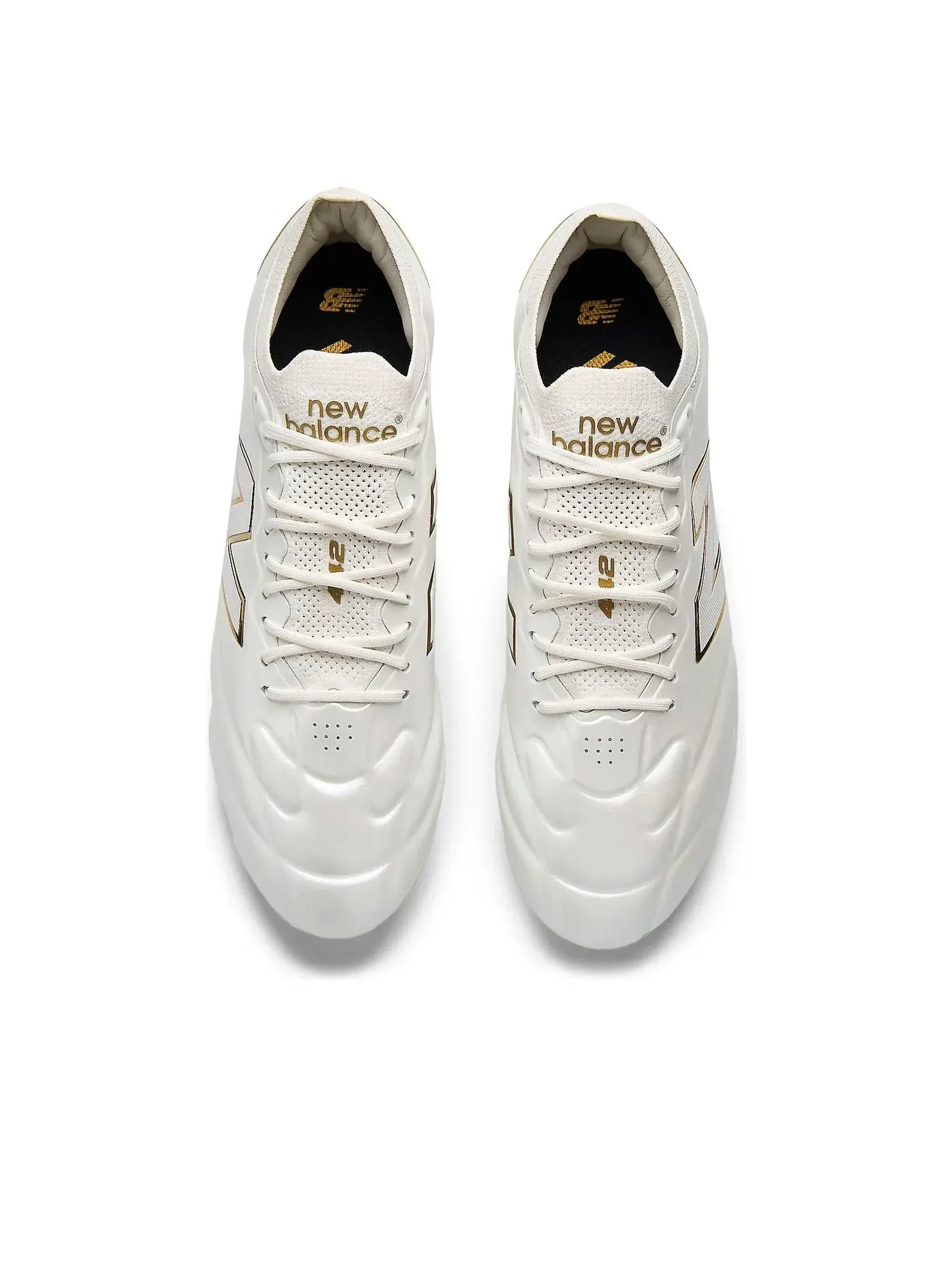 Кроссовки New Balance 442 Elite Knit FG V3 First Edition 'Sea Salt Gold Metallic' U41FM9EJ — изображение 3 из 6, белый