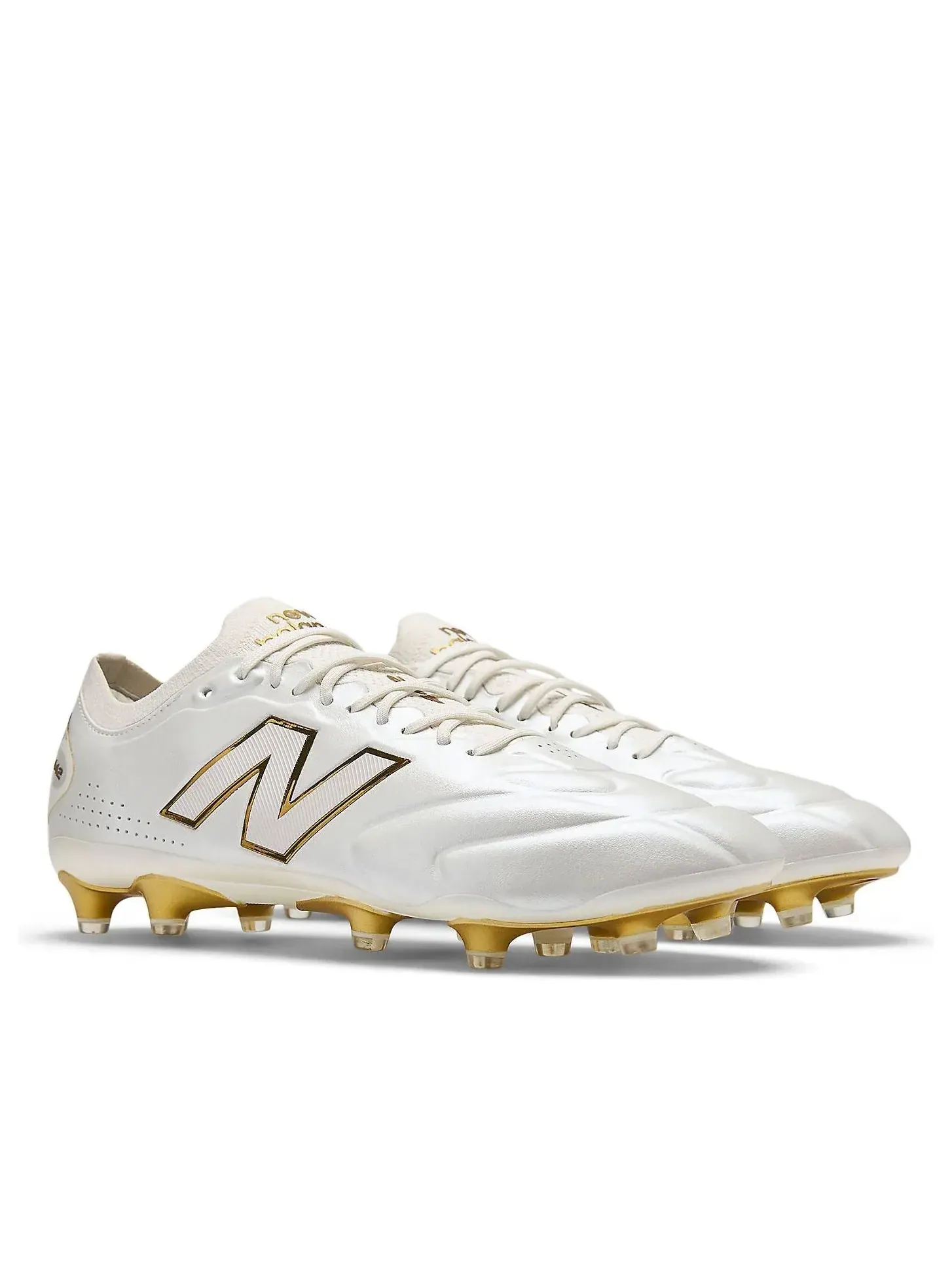 Кроссовки New Balance 442 Elite Knit FG V3 First Edition 'Sea Salt Gold Metallic' U41FM9EJ — изображение 4 из 6, белый