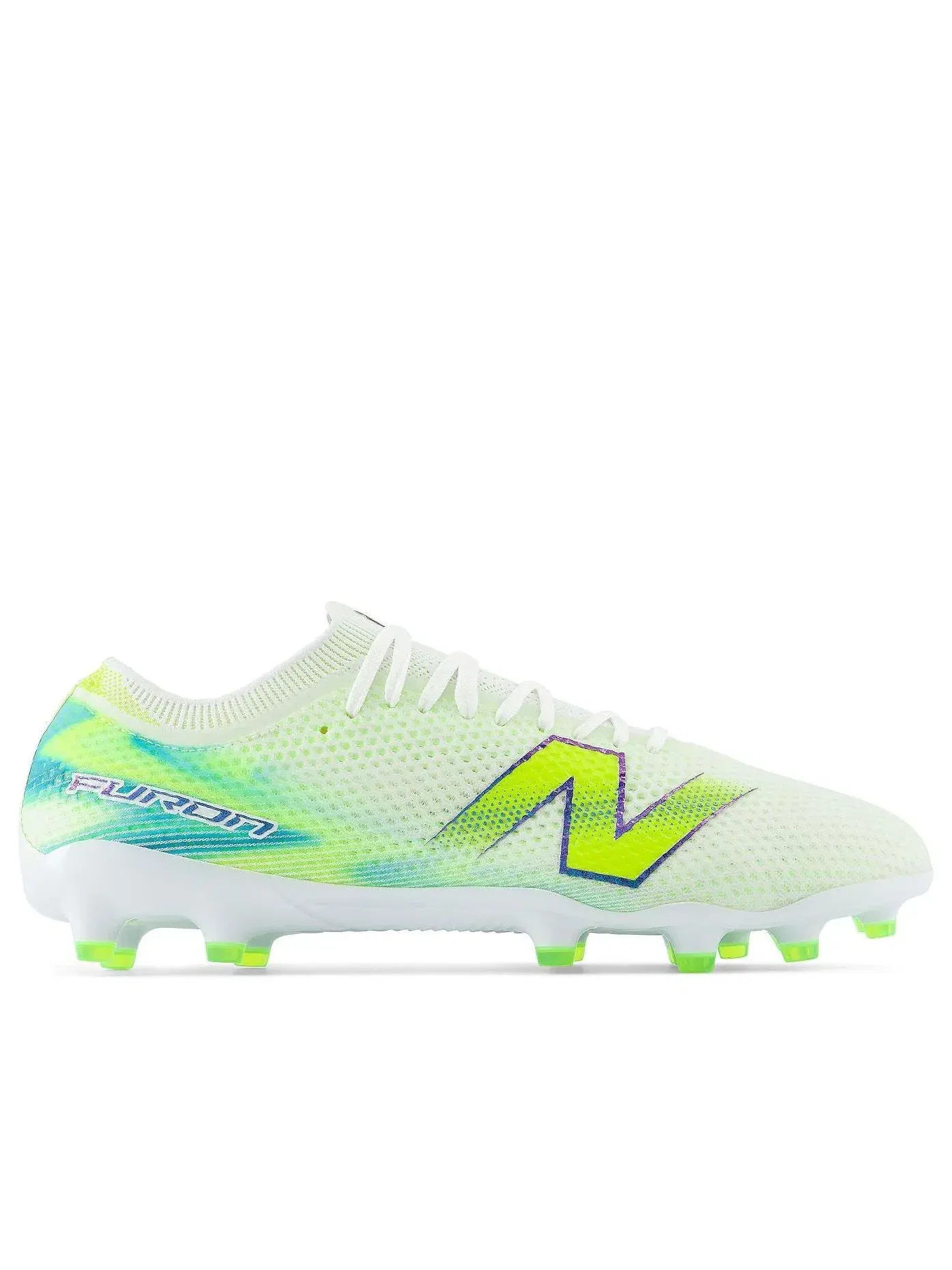 Мужские футбольные бутсы с шнуровкой Furon Elite MG V9 New Balance — изображение 2 из 5, зеленый