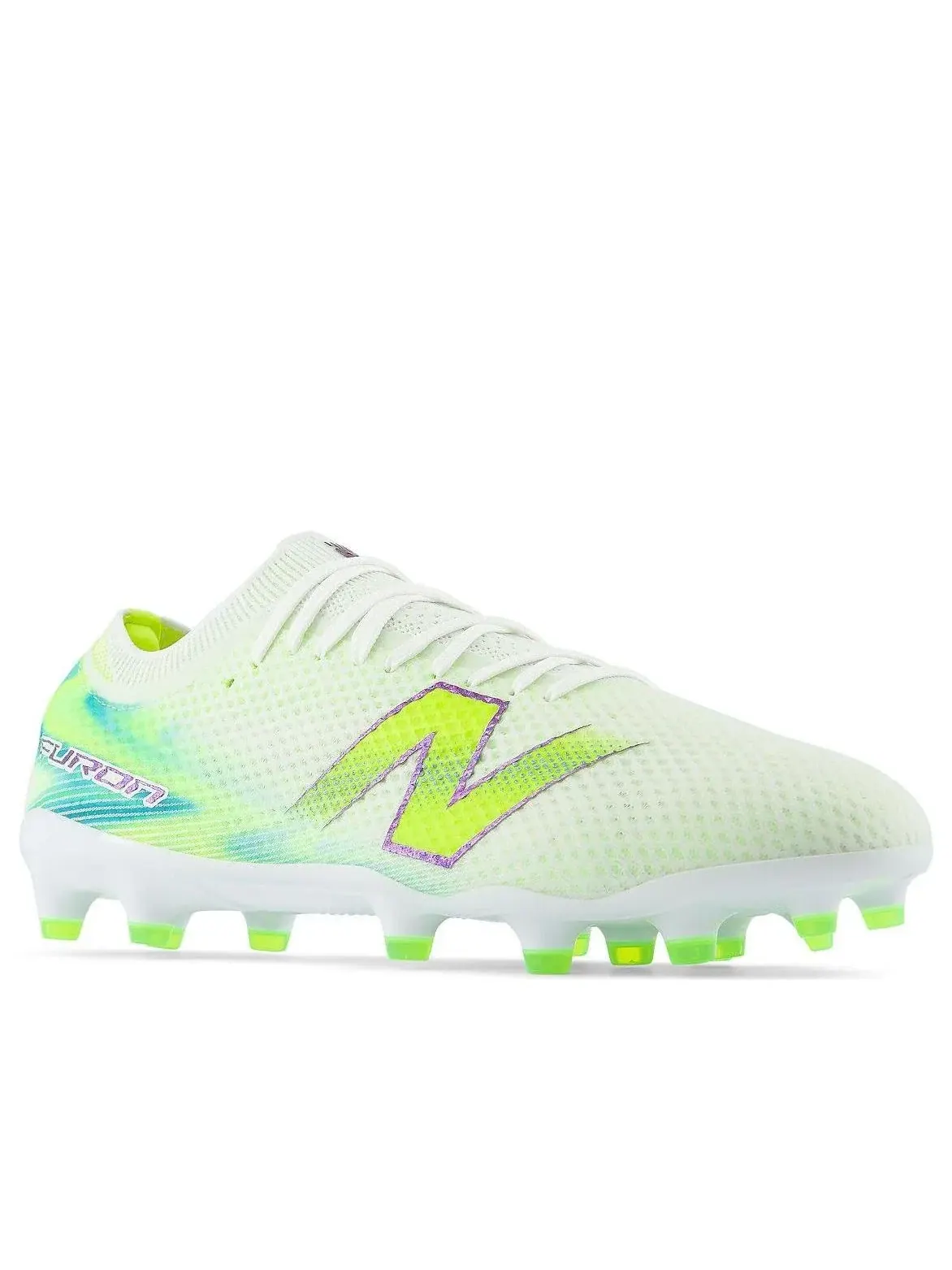 Мужские футбольные бутсы с шнуровкой Furon Elite MG V9 New Balance — изображение 4 из 5, зеленый