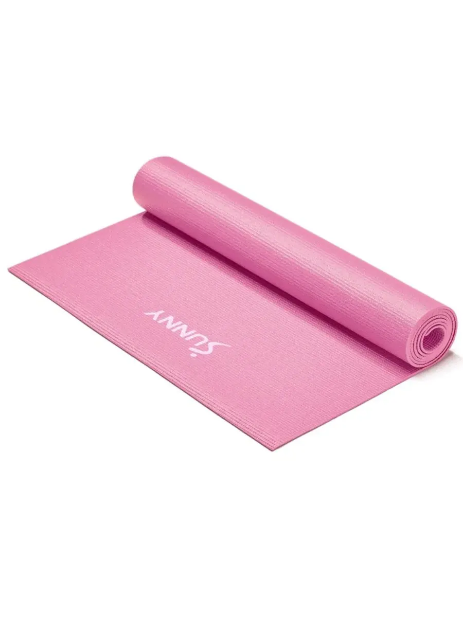 Прочный, износостойкий коврик для йоги Sunny Health & Fitness — розовый