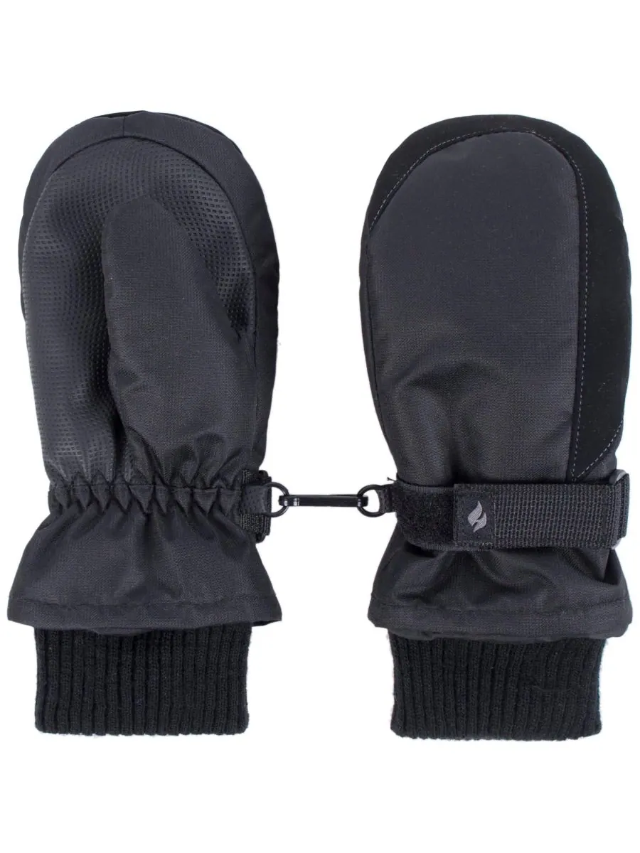Детские варежки для зимних прогулок (2-6 шт) Heat Holders — черный