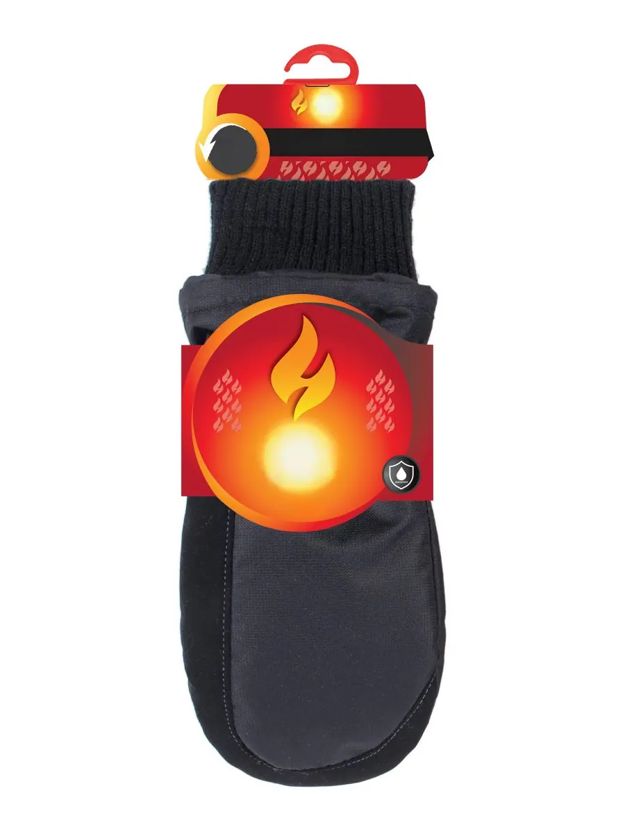 Детские варежки для зимних прогулок (2-6 шт) Heat Holders — изображение 2 из 3, черный