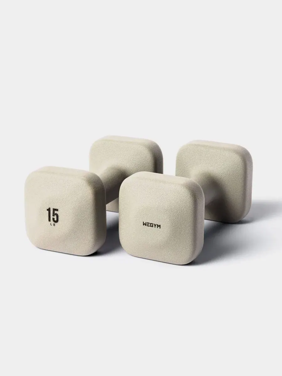 Гантели SafeGrip - 7 кг Wegym — бежевый