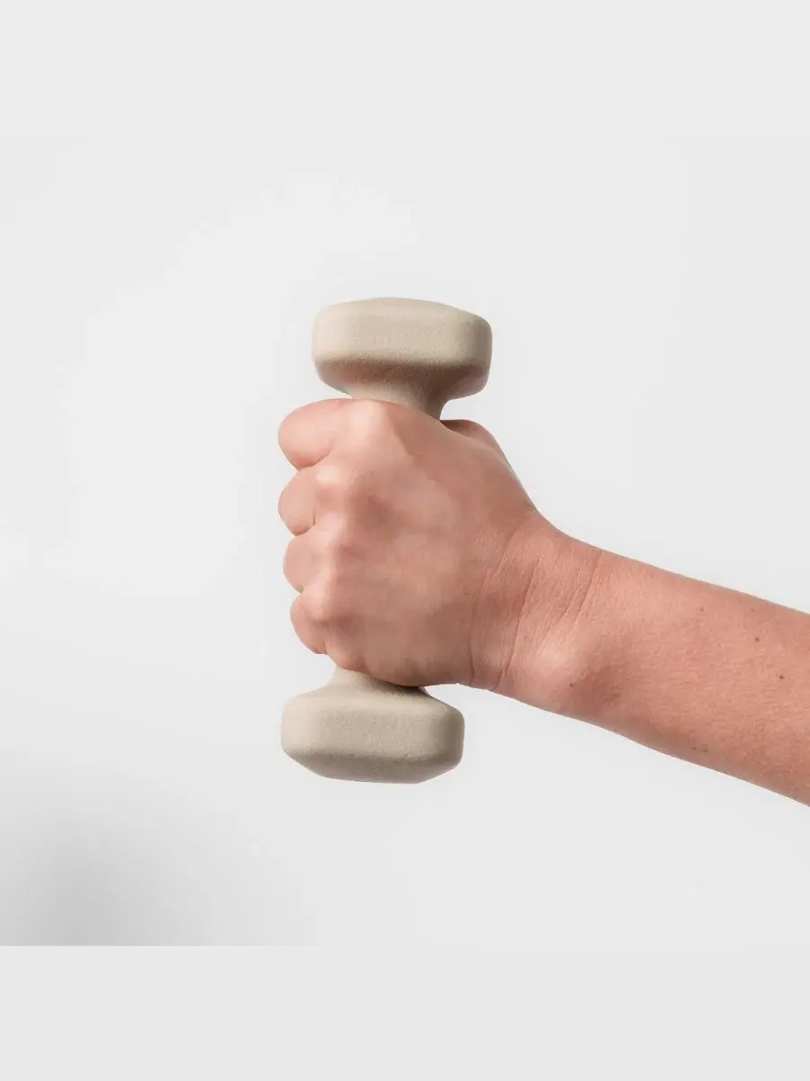 Гантели SafeGrip - 7 кг Wegym — изображение 3 из 6, песчаник