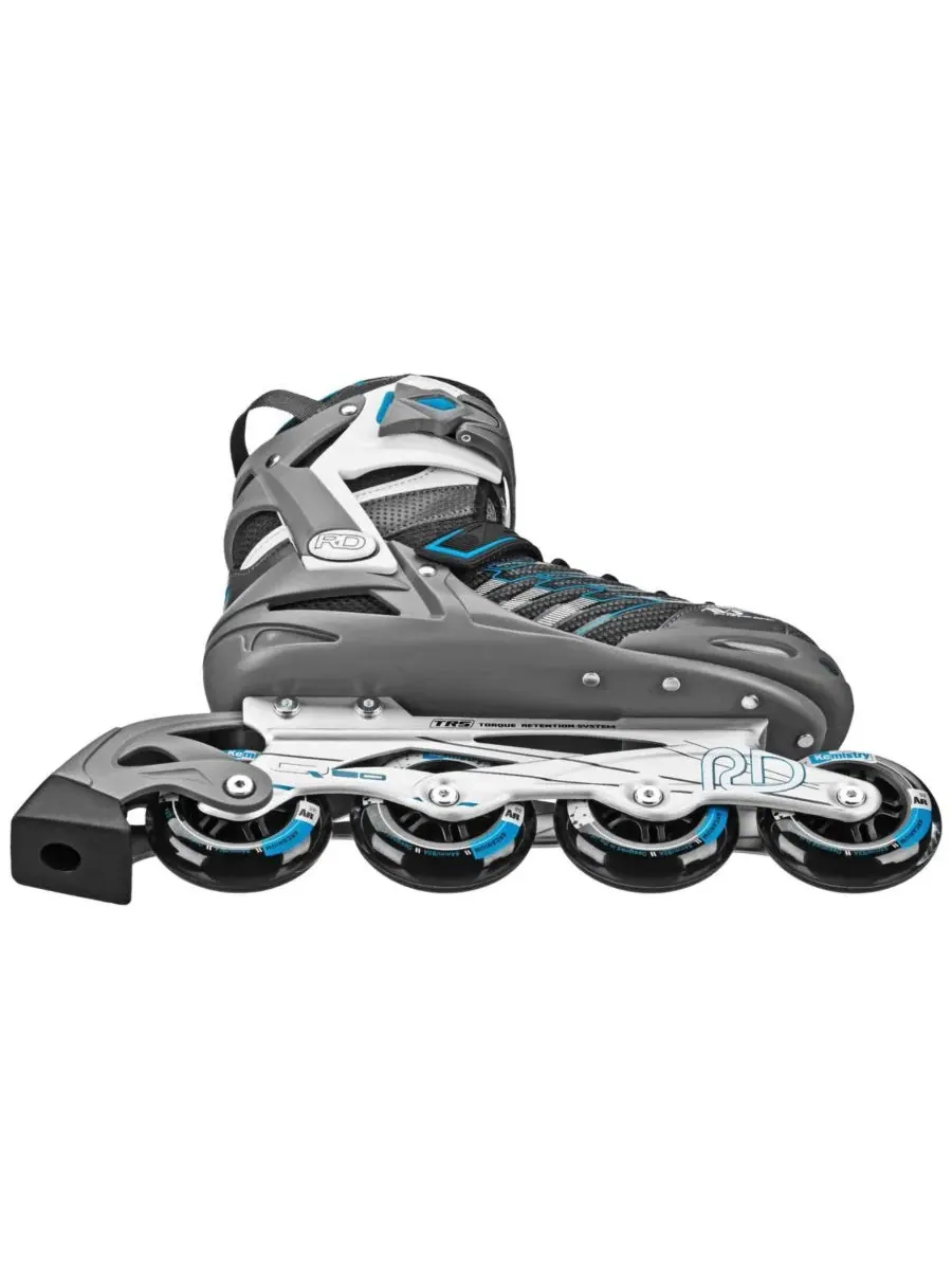 Женские роликовые коньки Aerio Q-60 Roller Derby — изображение 3 из 5, белый/серый/синий