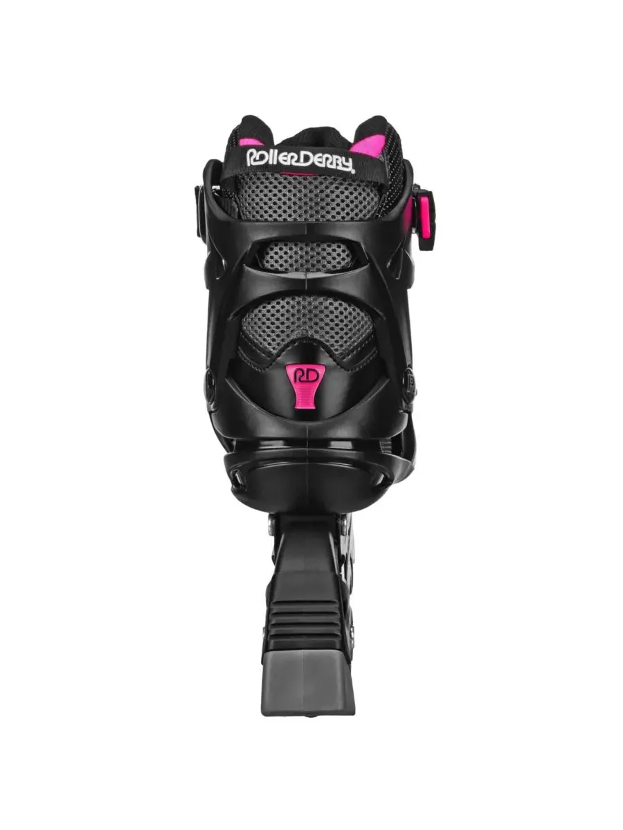 Женские роликовые коньки Aerio Q-60 Roller Derby — изображение 4 из 5, черный/розовый