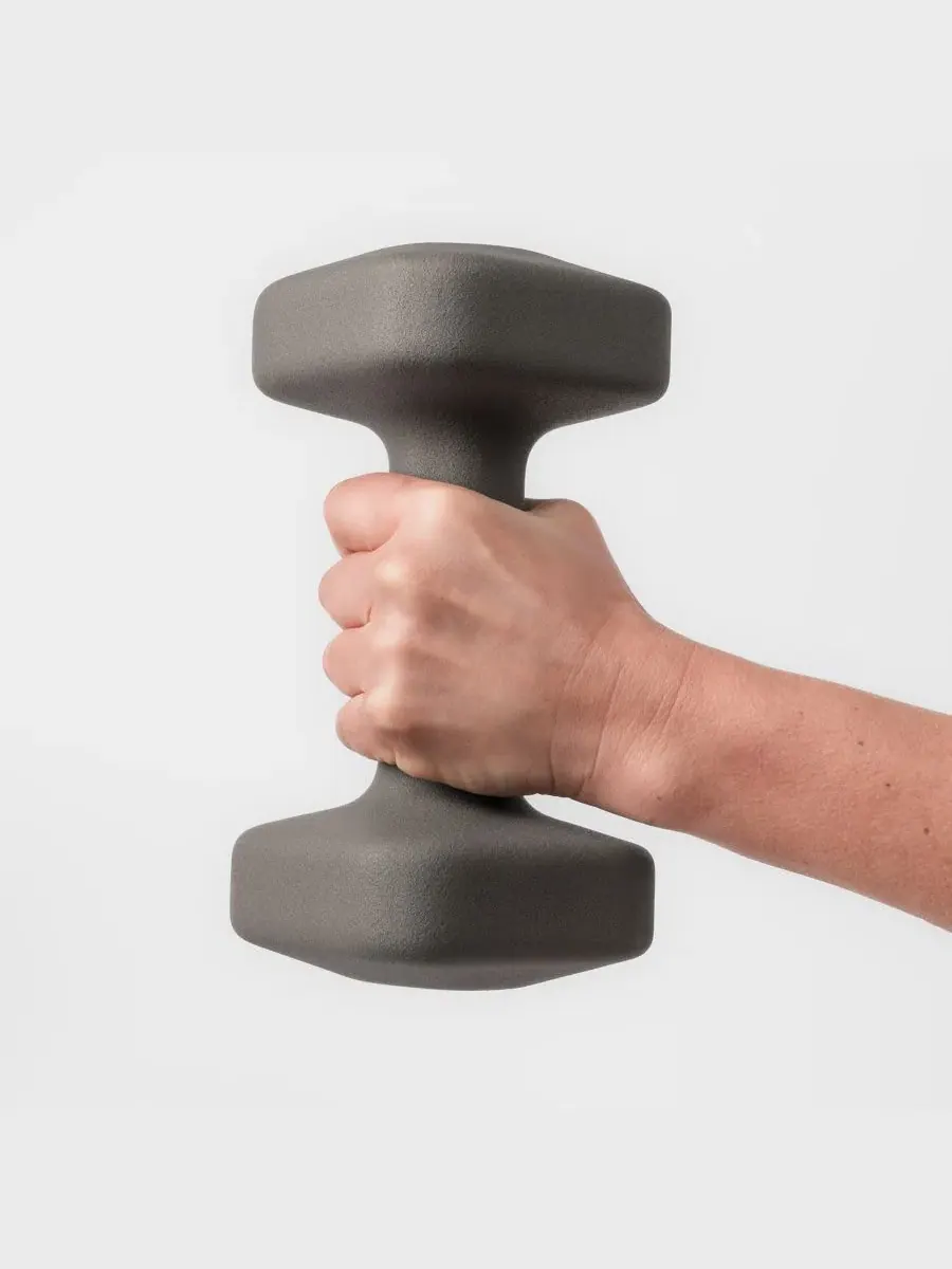 Гантели SafeGrip - 1 кг Wegym — изображение 3 из 6, серый