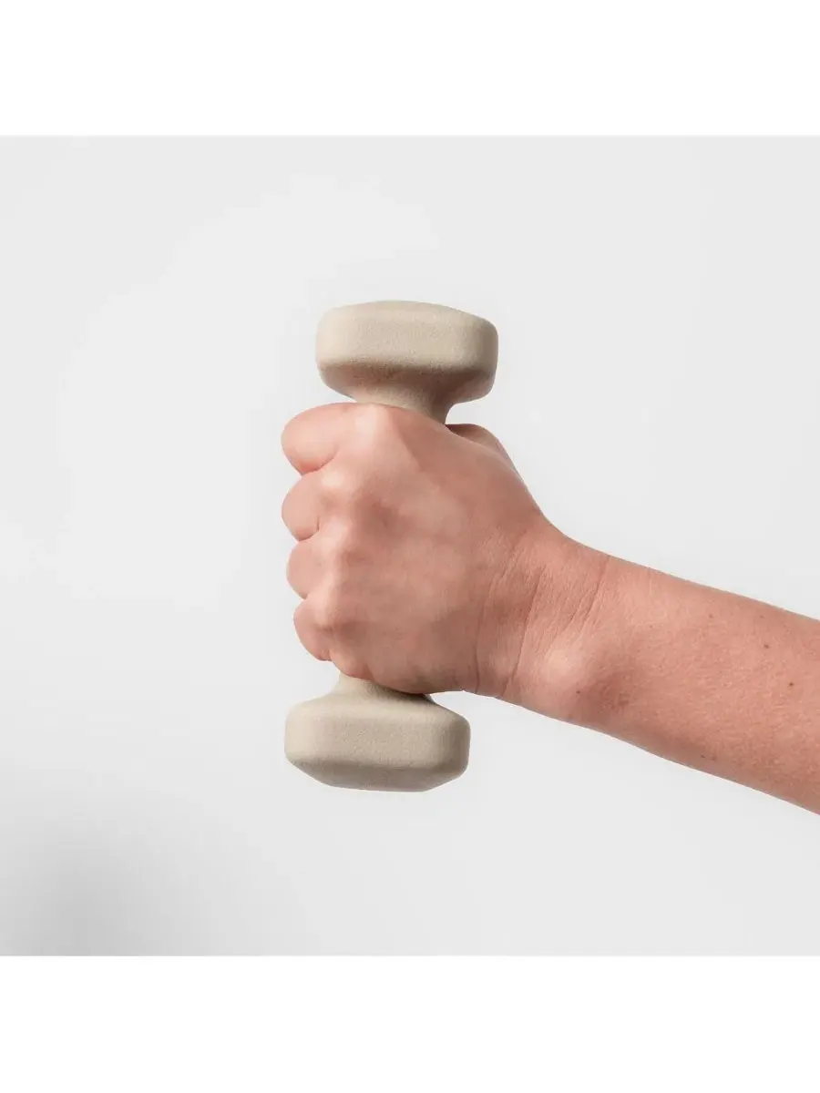 Набор гантелей SafeGrip для тренировки верхней части корпуса - 10, 12, 15, 9 кг Wegym — изображение 2 из 4, песчаник