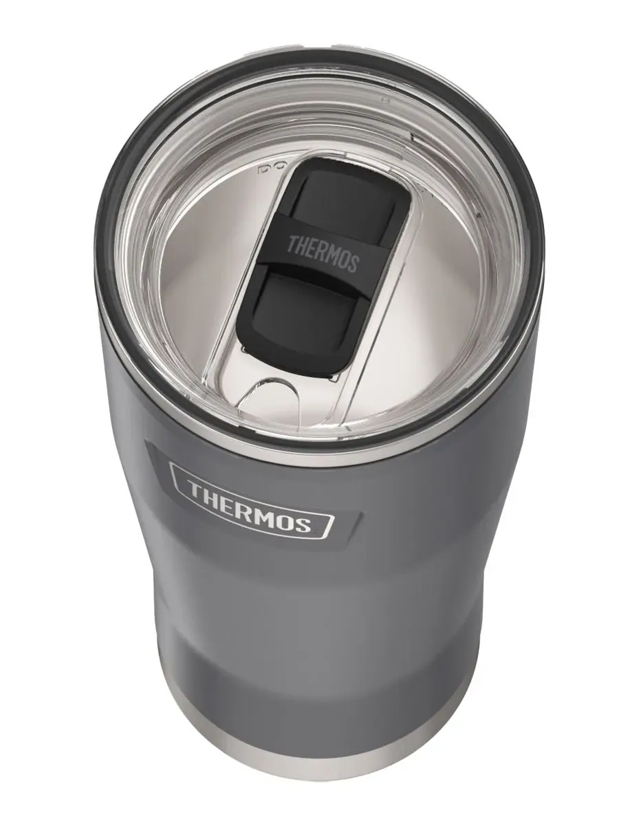 Кружка для холодных напитков Icon Series объемом 0,7 л с фиксатором Thermos — изображение 3 из 5, серый