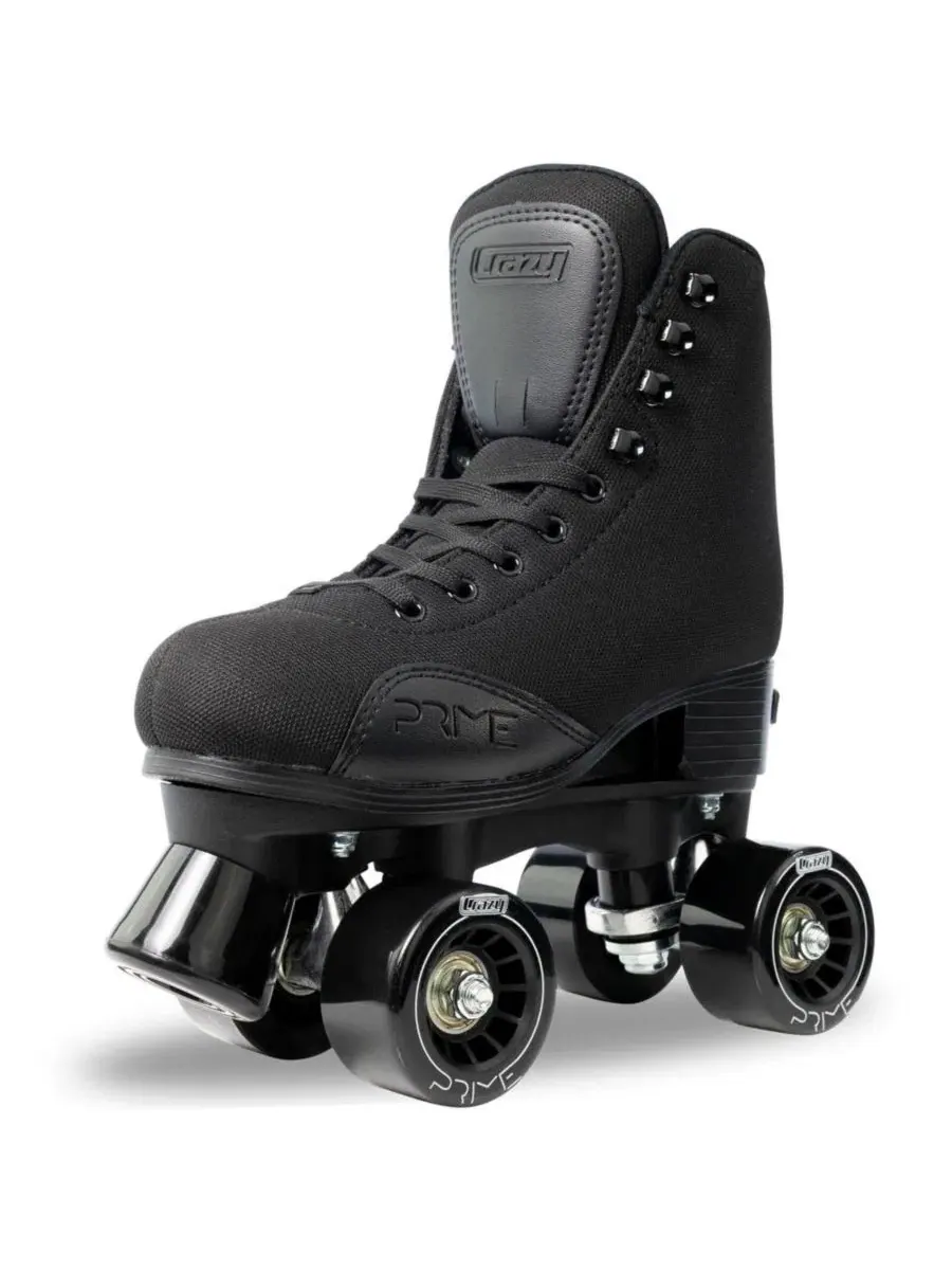 Роликовые коньки Prime Roller Skates - регулируемые по размеру квадроконьки для мужчин, женщин — черный
