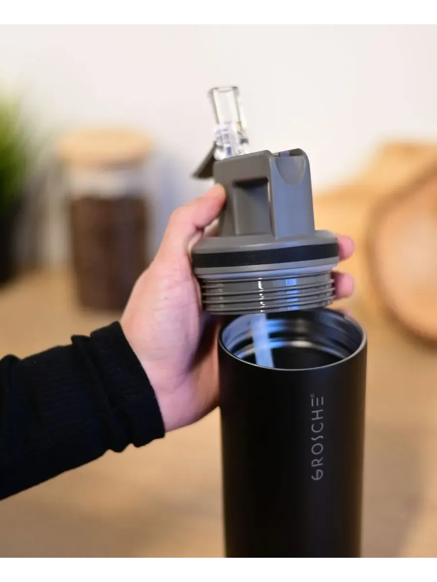 Термос Alpine Flip 'N Sip с трубочкой, 0,6 л, 2 шт Grosche — изображение 10 из 10, розовый