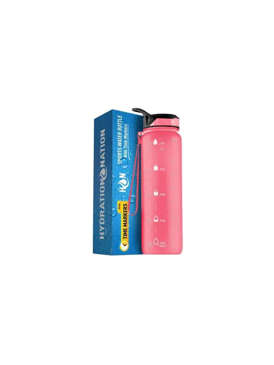 Бутылка для воды Hydration Nation с отметкой времени, 955 мл (32 унции) Zulay Kitchen