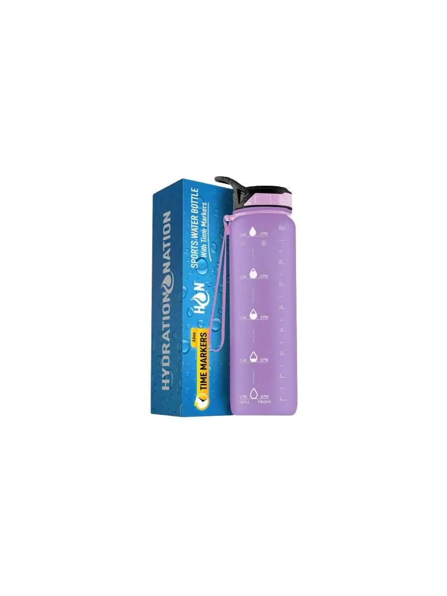 Бутылка для воды Hydration Nation с отметкой времени, 955 мл (32 унции) Zulay Kitchen
