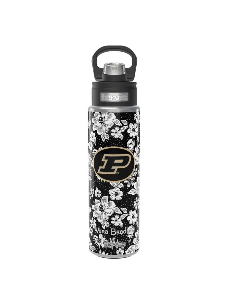 Бутылка Vera Bradley x Purdue Boilermakers объемом 680 г с широким горлышком и роскошной крышкой — мульти