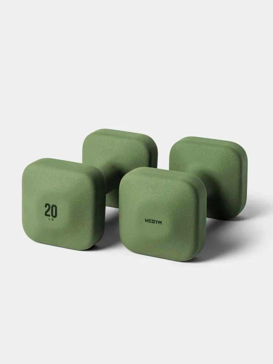 Гантели SafeGrip - 9 кг Wegym — зеленый
