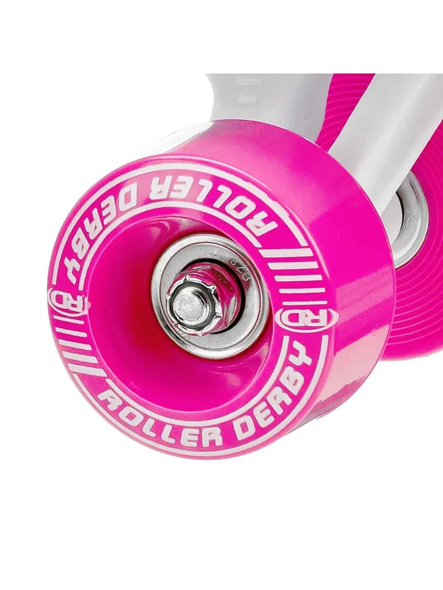 Роликовые коньки FireStar Quad Roller Derby — изображение 2 из 3, белый/розовый