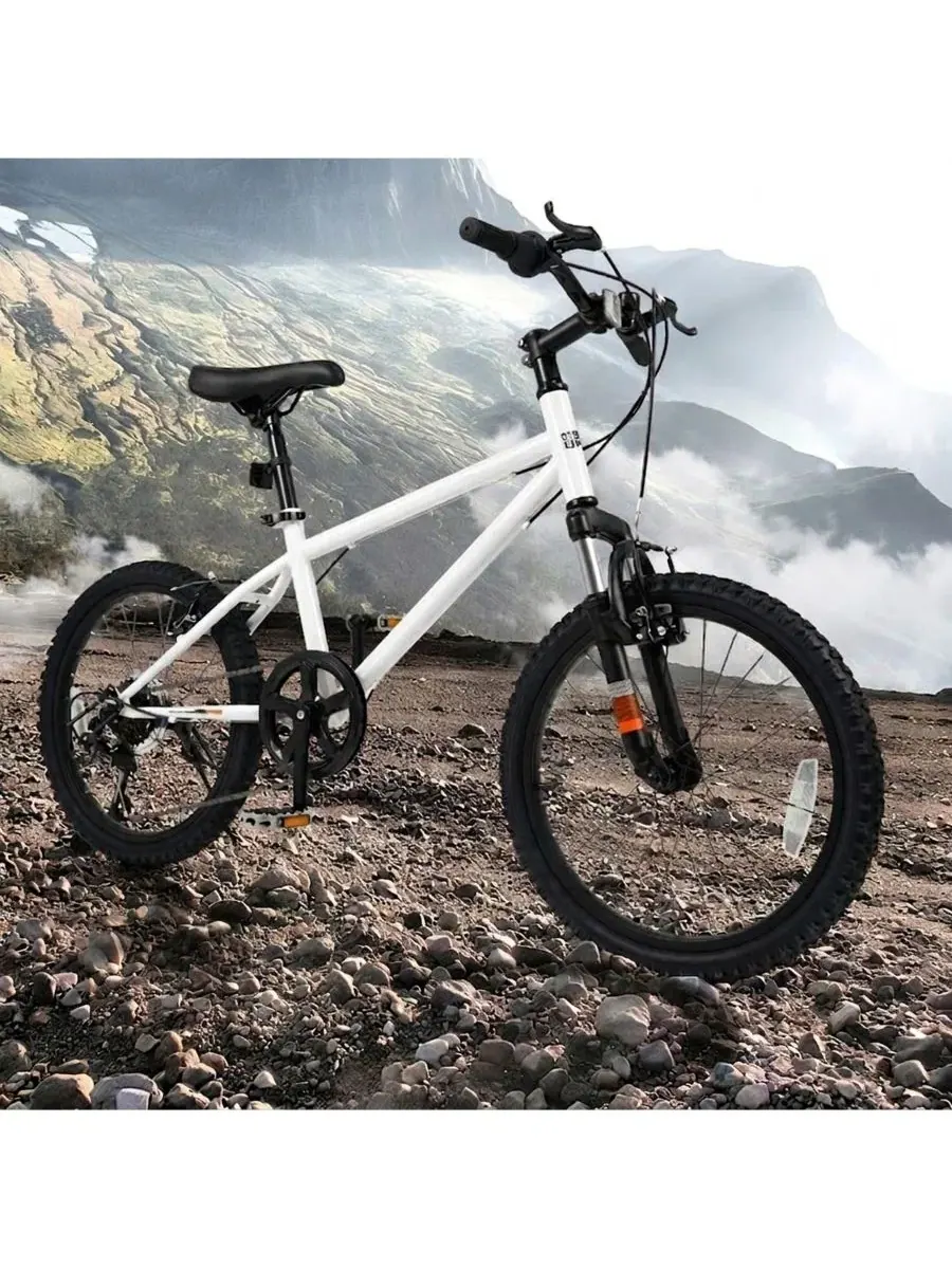 Горный велосипед с передней подвеской, 6 скоростей, 20" и 24" SUGIFT — изображение 11 из 11, белый