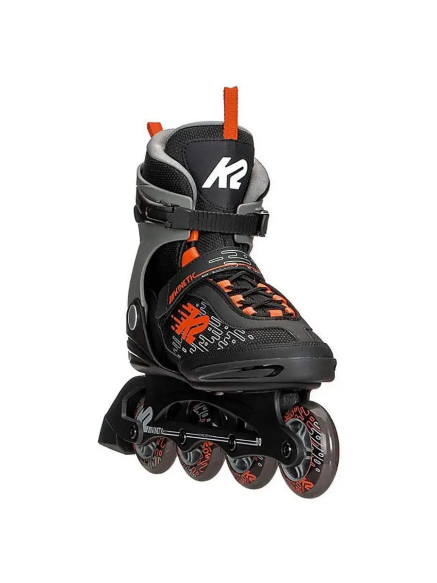 Мужские роликовые коньки Kinetic 80 K2 — изображение 2 из 5, черный/красный