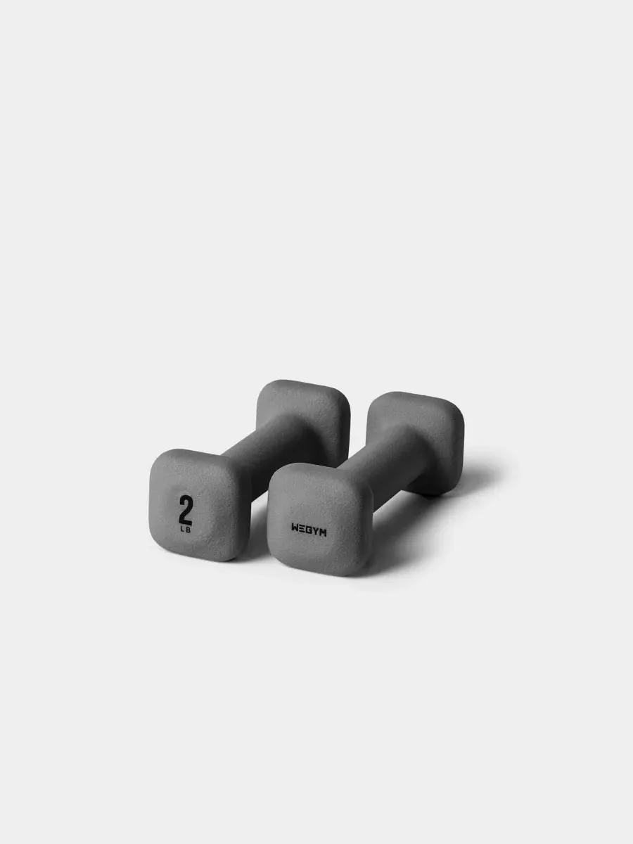 Гантели SafeGrip - 907 г Wegym — изображение 1 из 6, серый