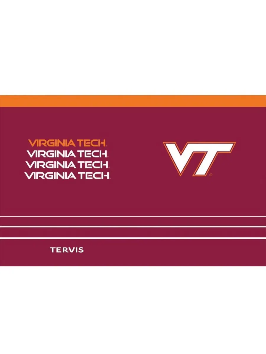 Термокружка Tervis Tumbler Reverb Stainless Steel, 30 унций, Virginia Tech Hokies — изображение 2 из 2, нет цвета