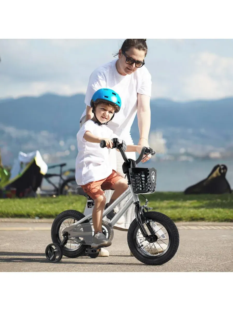 Детский велосипед с регулируемой рамой и прозрачной защитой цепи, модель Kids Adjustable Bicycle — изображение 2 из 7