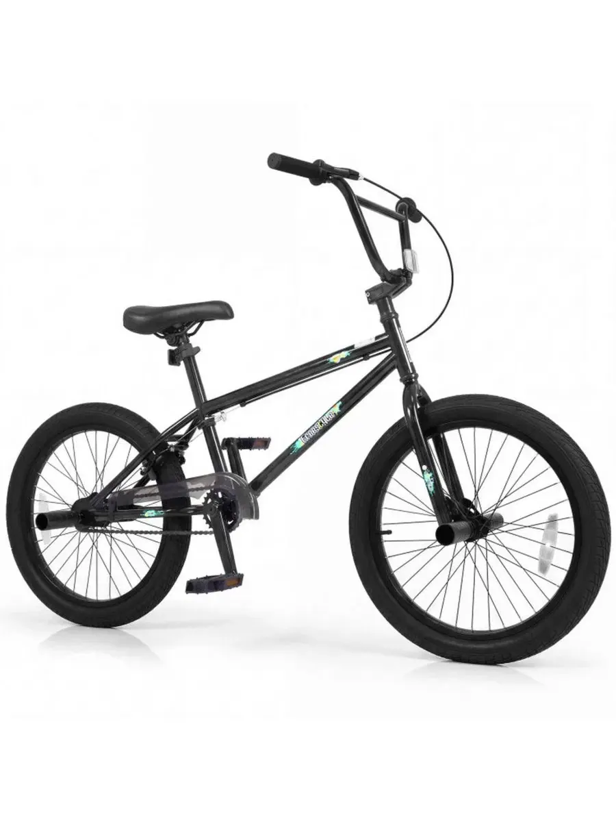 Велосипед BMX HONGGE, 20 дюймов, с 360-градусным рулем — изображение 1 из 11, черный