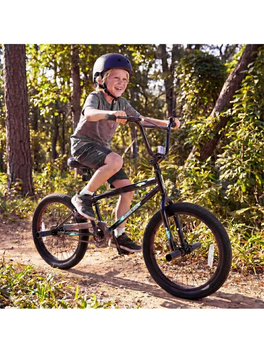 Велосипед BMX HONGGE, 20 дюймов, с 360-градусным рулем — изображение 2 из 11, черный