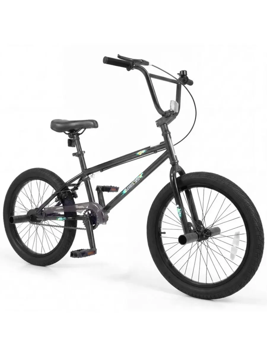 Велосипед BMX HONGGE, 20 дюймов, с 360-градусным рулем — изображение 8 из 11, черный