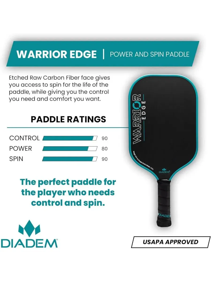 Ракетка для пиклбола Warrior Edge Diadem — изображение 2 из 3, синий