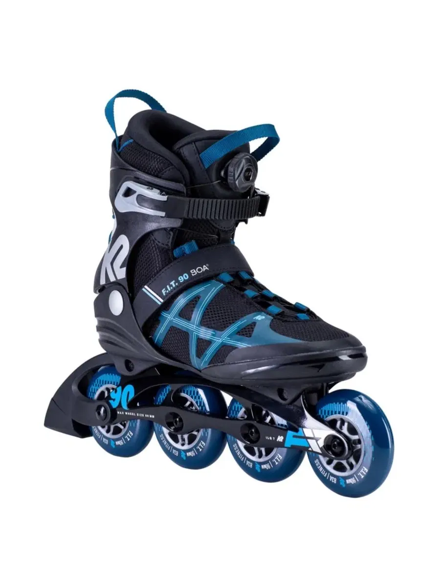Мужские роликовые коньки FIT 90 Boa K2 — синий