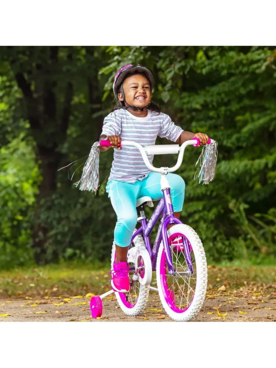 Детский велосипед с принтом, съемные страховочные колеса, модель Kids Bike SUGIFT — изображение 6 из 6, фиолетовый
