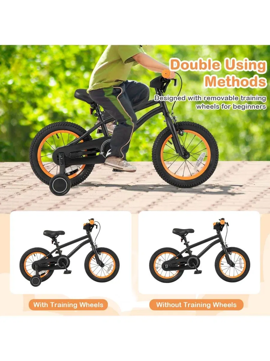 Детский велосипед Sport Bike с регулируемым сиденьем Slickblue — изображение 5 из 7, черный