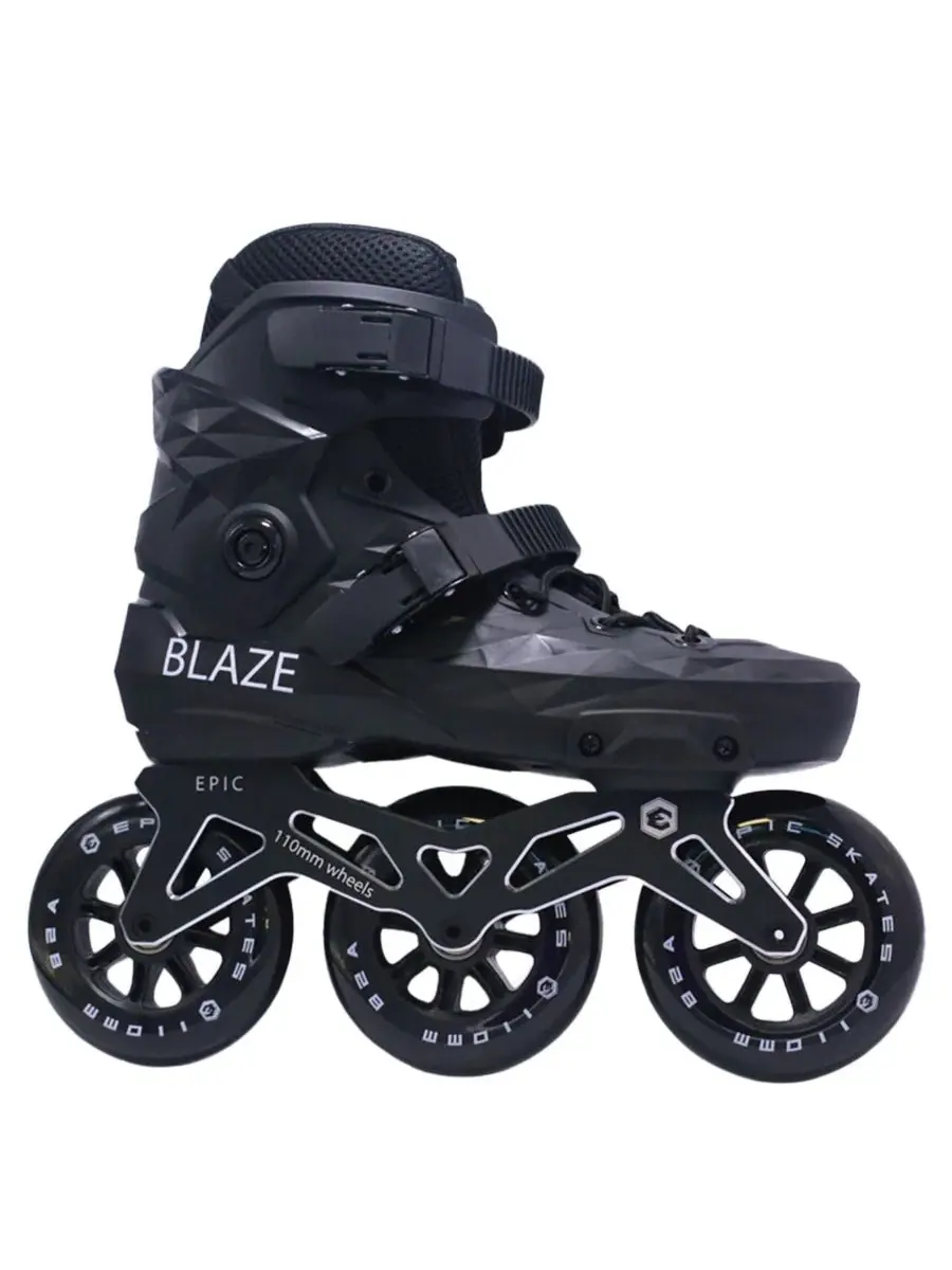 Роликовые коньки Epic Blaze, ход 110 мм Epic Skates — изображение 1 из 5, черный