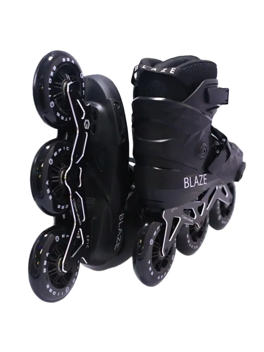 Роликовые коньки Epic Blaze, ход 110 мм Epic Skates — изображение 3 из 5, черный