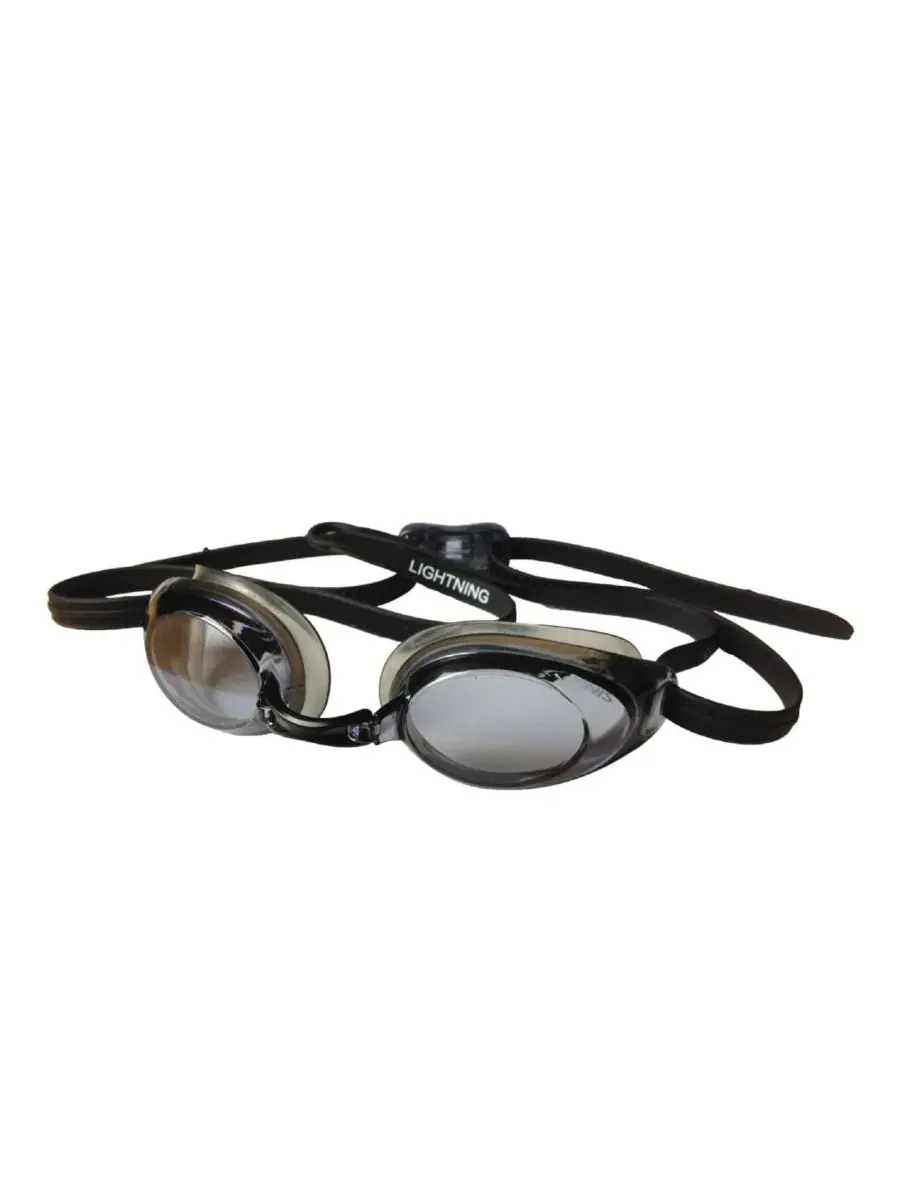Защитные очки Lightning Goggles - спортивные, регулируемые, черно-дымчатые Finis — изображение 1 из 3, черный