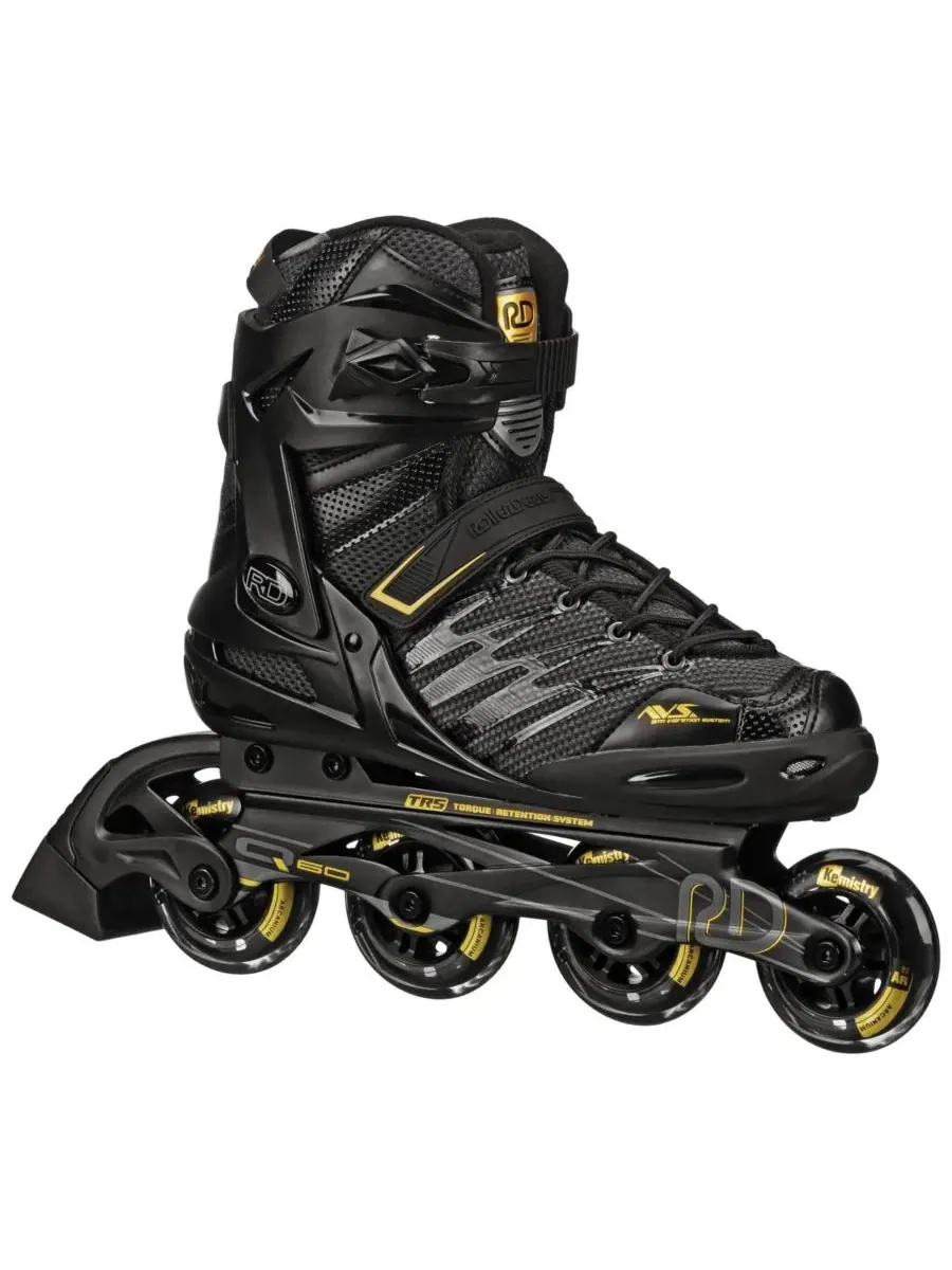 Мужские роликовые коньки Aerio Q-60 Roller Derby — изображение 1 из 5, черный/золотистый