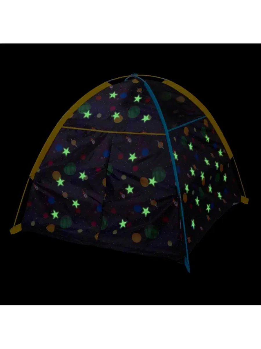 Светящаяся в темноте купольная палатка «Галактика» Pacific Play Tents — изображение 2 из 11, черный