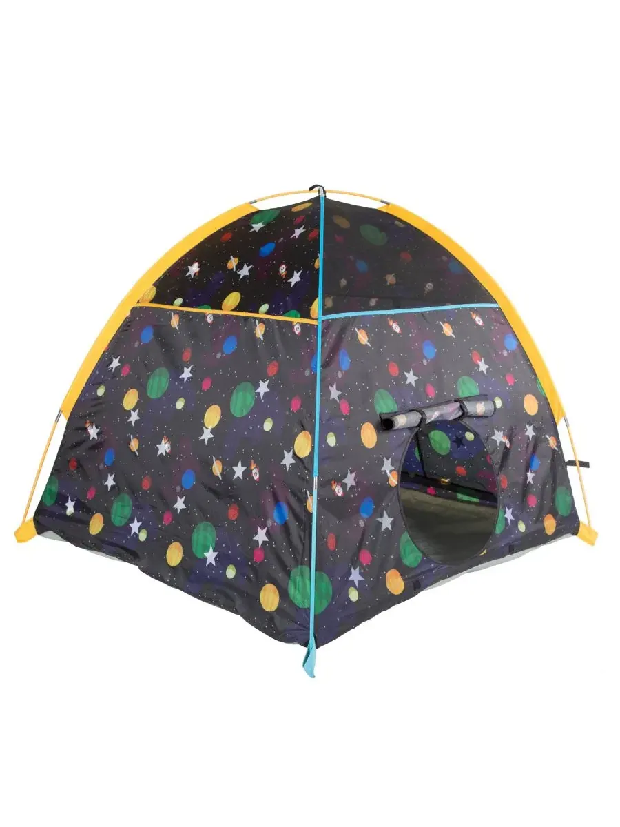 Светящаяся в темноте купольная палатка «Галактика» Pacific Play Tents — изображение 6 из 11, черный