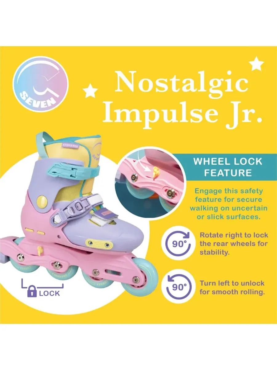 Роликовые коньки Nostalgic Impulse Jr (Дино, размер S) C7Skates — изображение 7 из 7